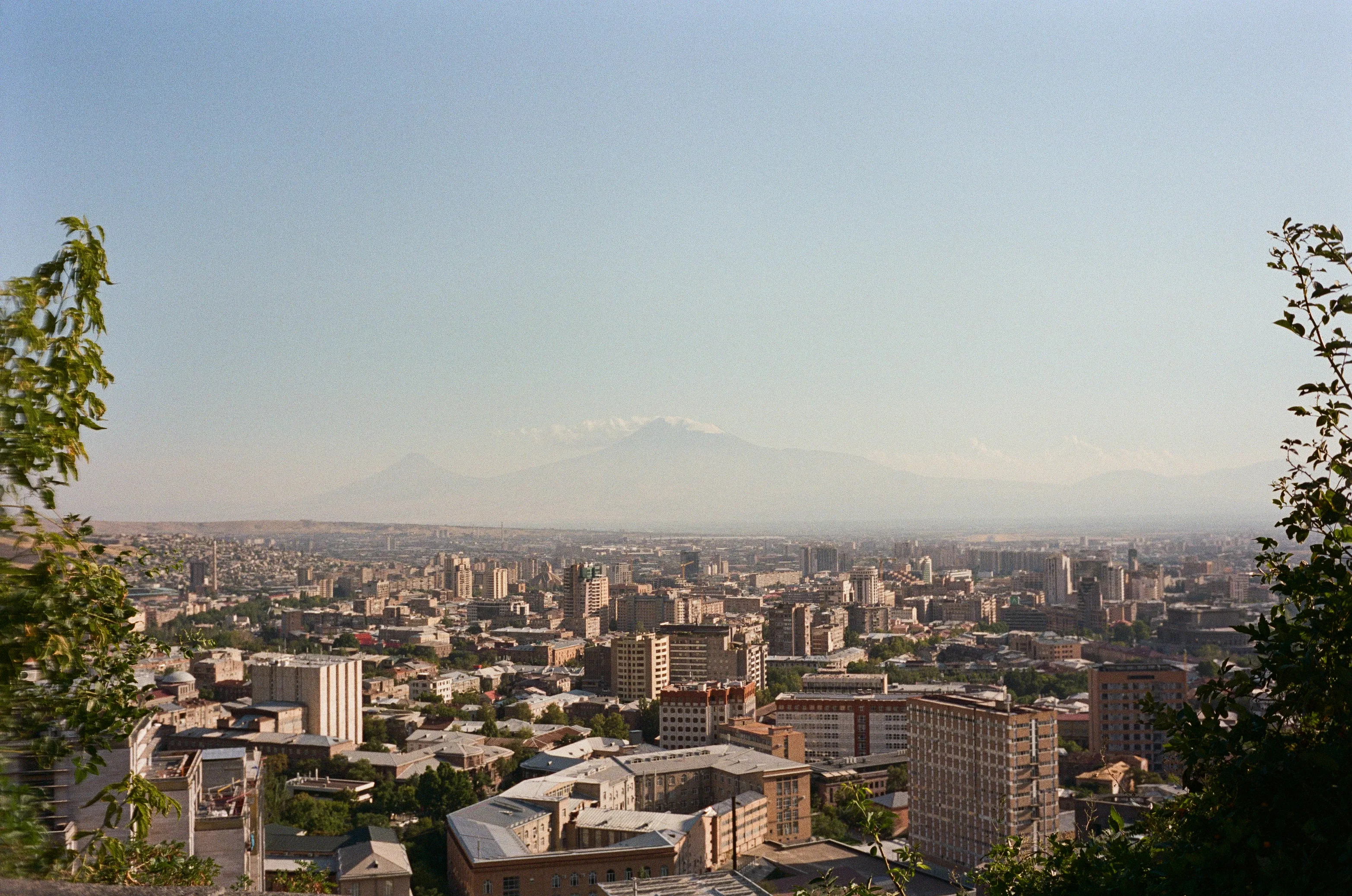 Film photograph from Armenia, titled "ararat yerevan city".