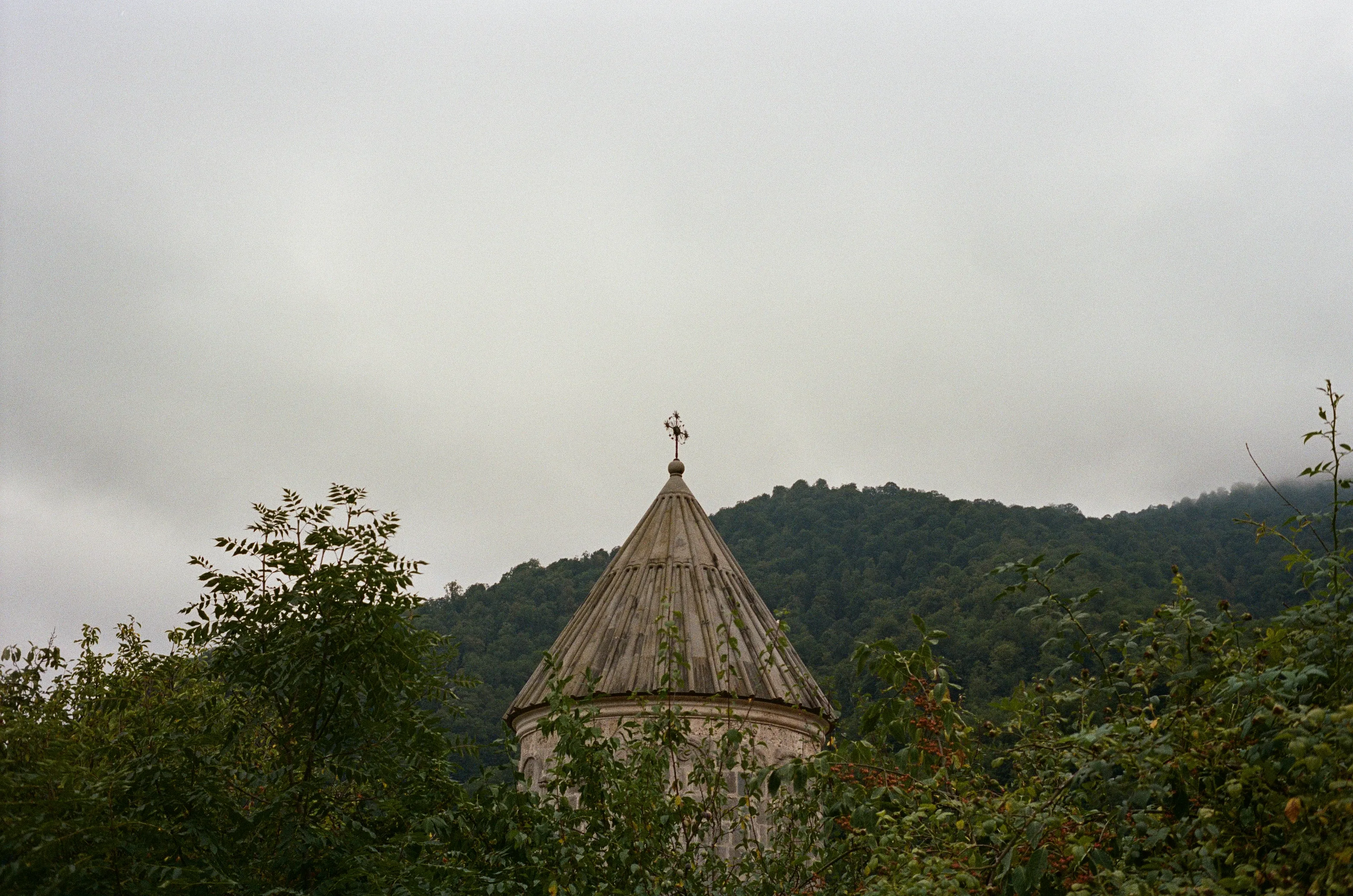 Film photograph from Armenia, titled "armenia church2".