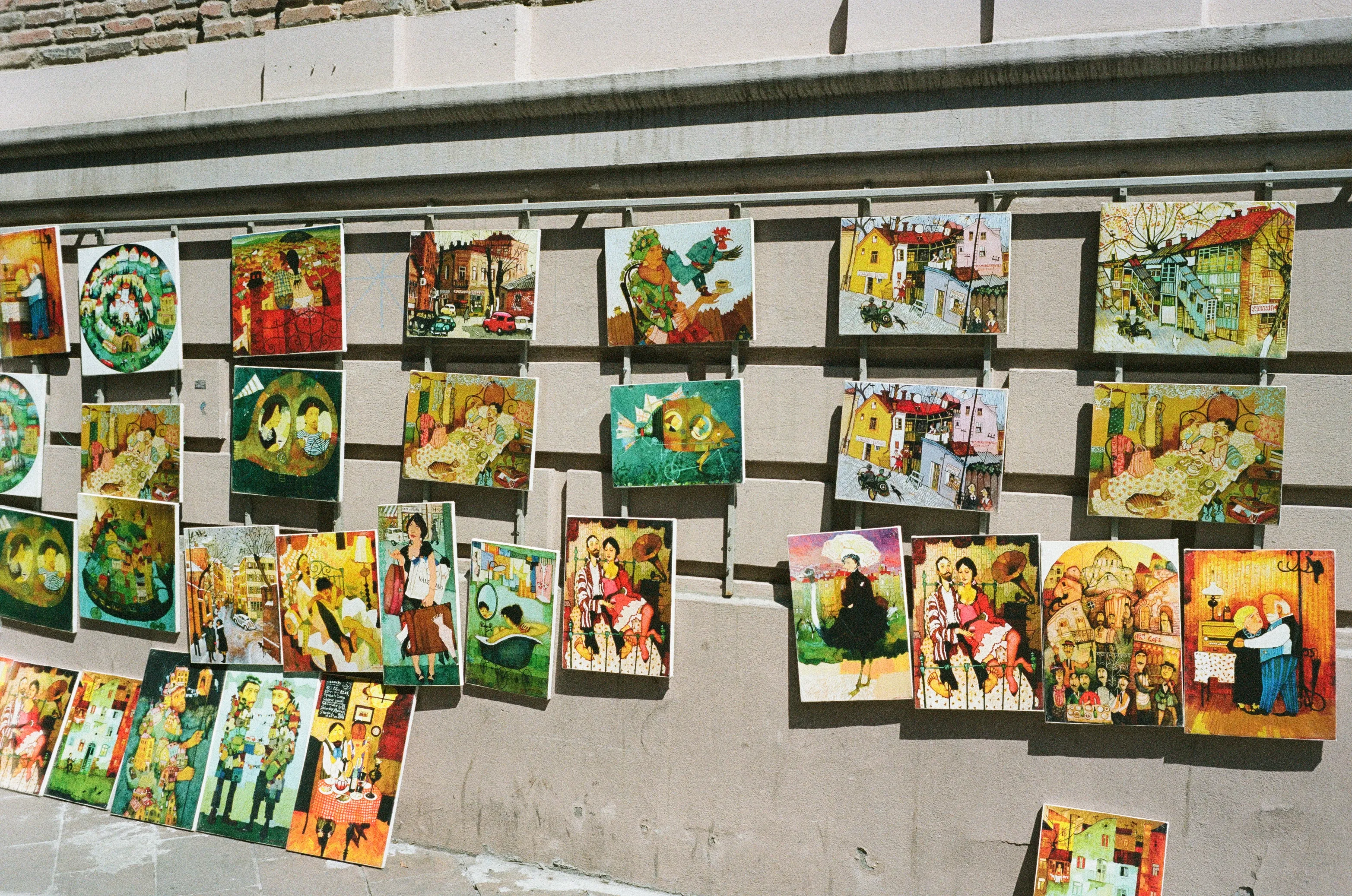 Film photograph from Georgia, titled "art wall p160".