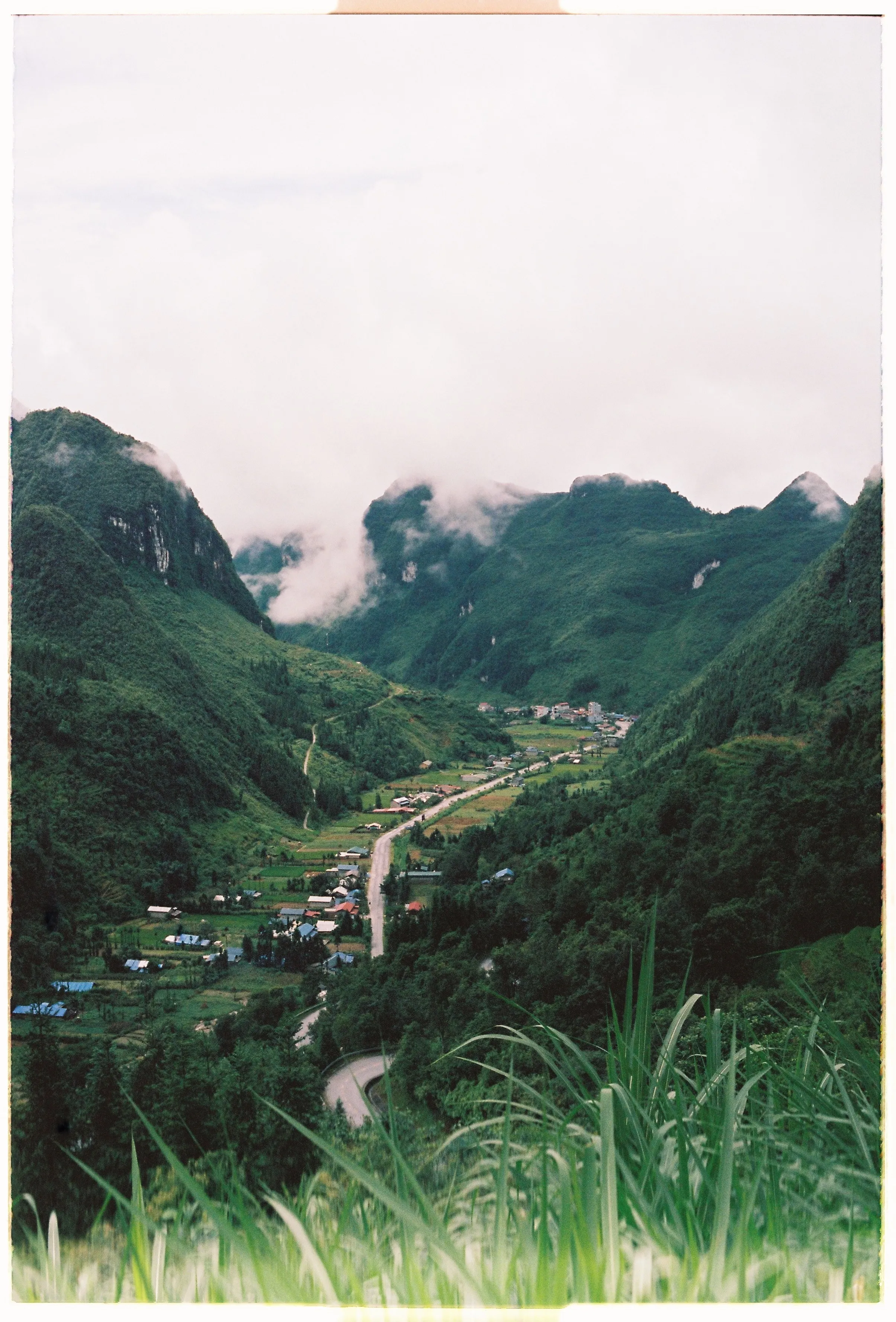 Film photograph from Vietnam, titled "cool 2 ha giang".